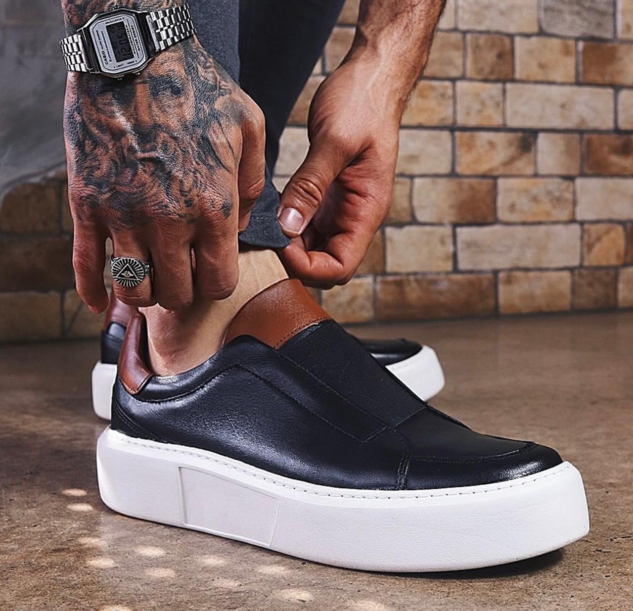 Slip-on Black Platform